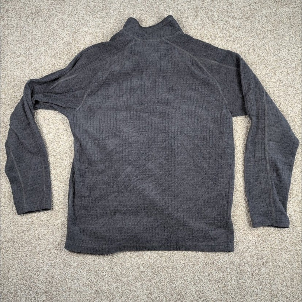 The North Face Mens Quarter Zip Fleece Pullover Long Sleeve Gray Size L - Picture 5 of 6